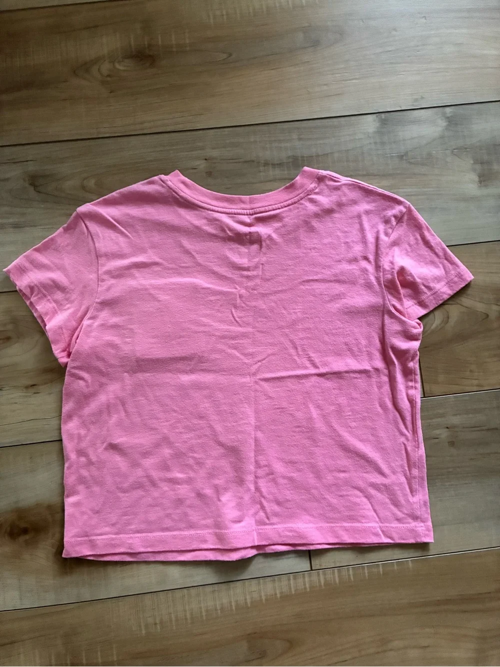 Cat & Jack Pink Short-Sleeve Tee with Crochet Daisy Patch